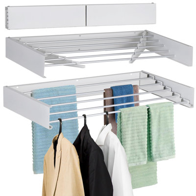 Hoomic Foldable Wall-Mounted Drying Rack | Wayfair